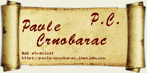 Pavle Crnobarac vizit kartica